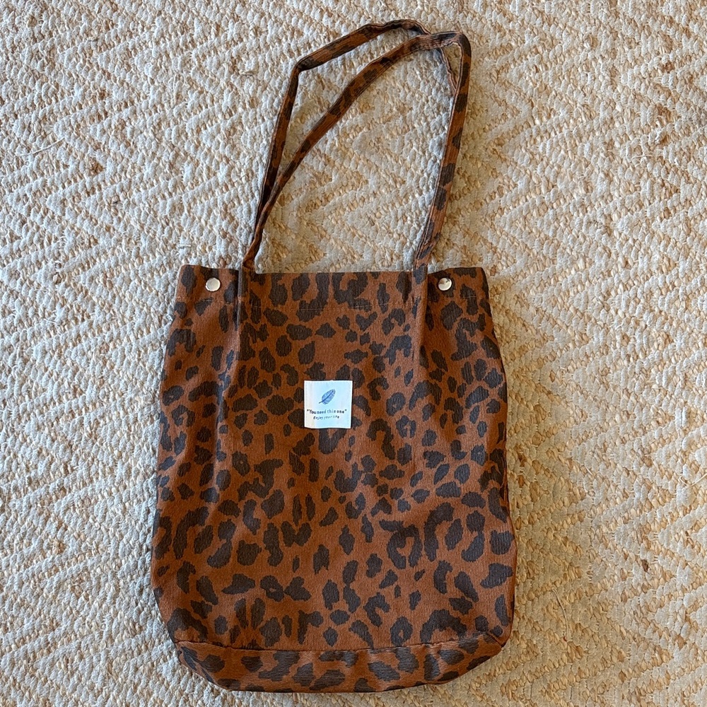 Leopard Print Tote Bag